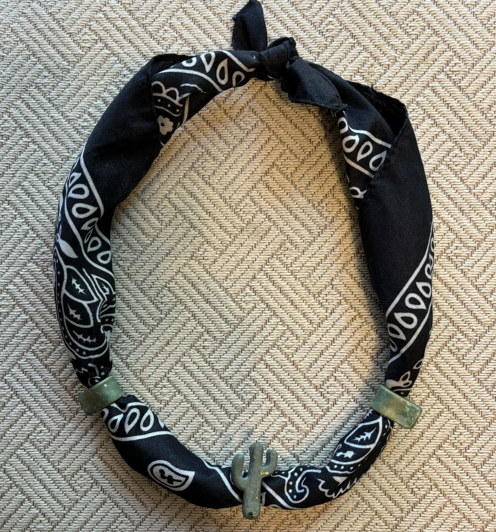 Black Bandana Green Cactus
