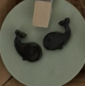 Black Whale Earrings