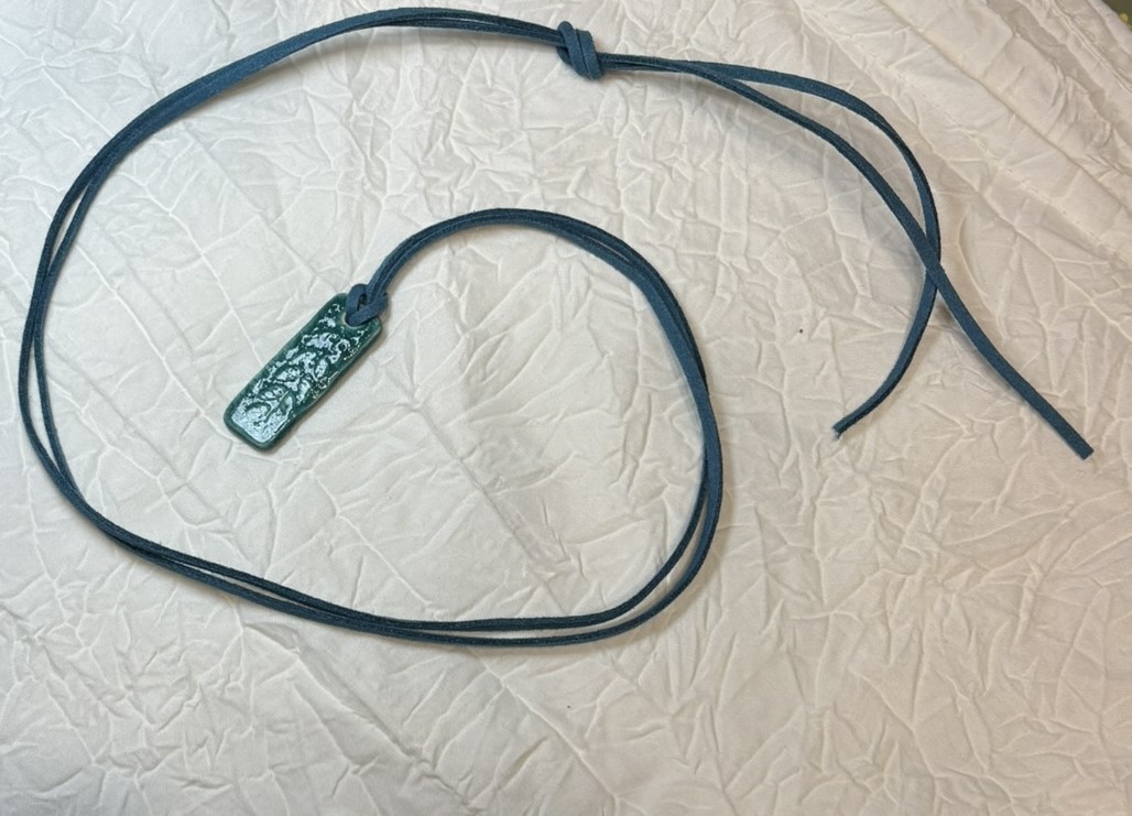 Green Leather Necklace
