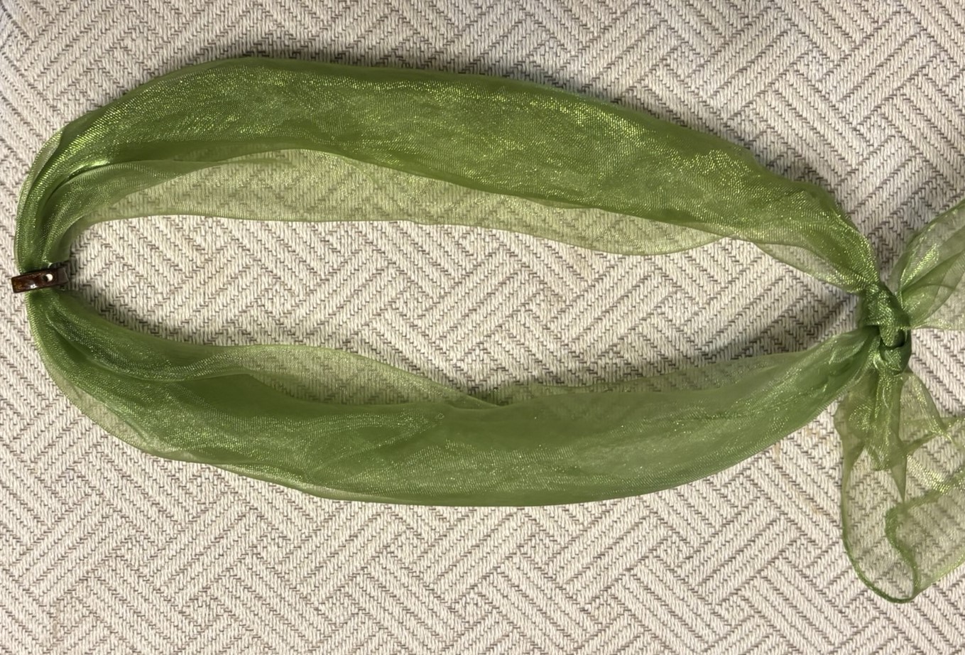 Sheer Green Neck Wear