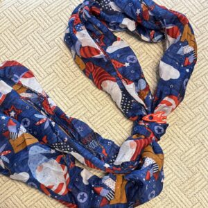 Patriotic Gnome Long Scarf