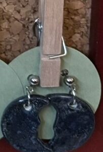 Large Blue Moon Drop Earrings