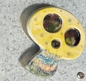 Large Multi-Colored Mushroom Magnet