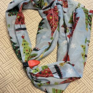 Long Christmas Tree Red Christmas Tree Light Scarf