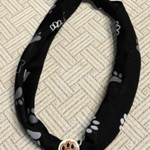 Puppy Paw Bandana in Black