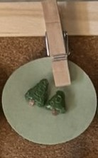 Puffy Christmas Tree Earrings