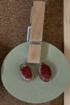 Red Christmas Light Earrings