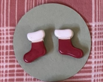 Santa Stocking Earrings