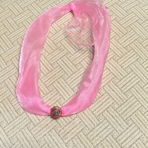 Sheer Pink Flower Neckwear