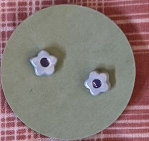 Small Blue Flower Earrings