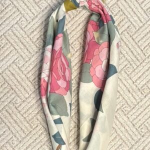 Small Linen Rose and Leaf Neck Wear