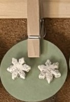 Sparkly Snowflake Earrings