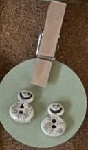 Sparkly Snowman Earrings