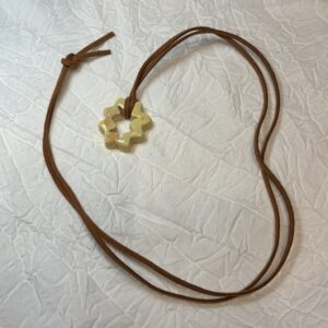 Sunburst Leather Necklace