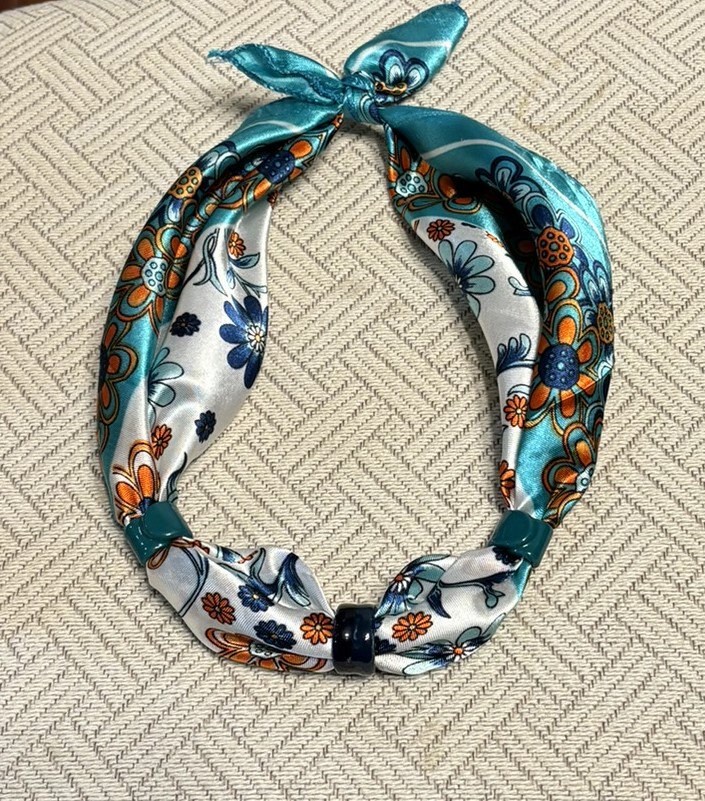 Teal Floral Neckwear