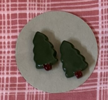 Christmas Tree Earrings 1