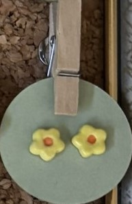 Yellow Orange Flower Earrings2